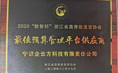 “十四五”数字化转型发展论坛在海宁举行，企云方荣获“最佳预算管理平台供应商”